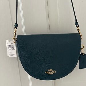Coach Green Half Round Small Crossbody Bag NWT